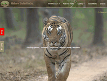 Tablet Screenshot of naturesafariindia.com